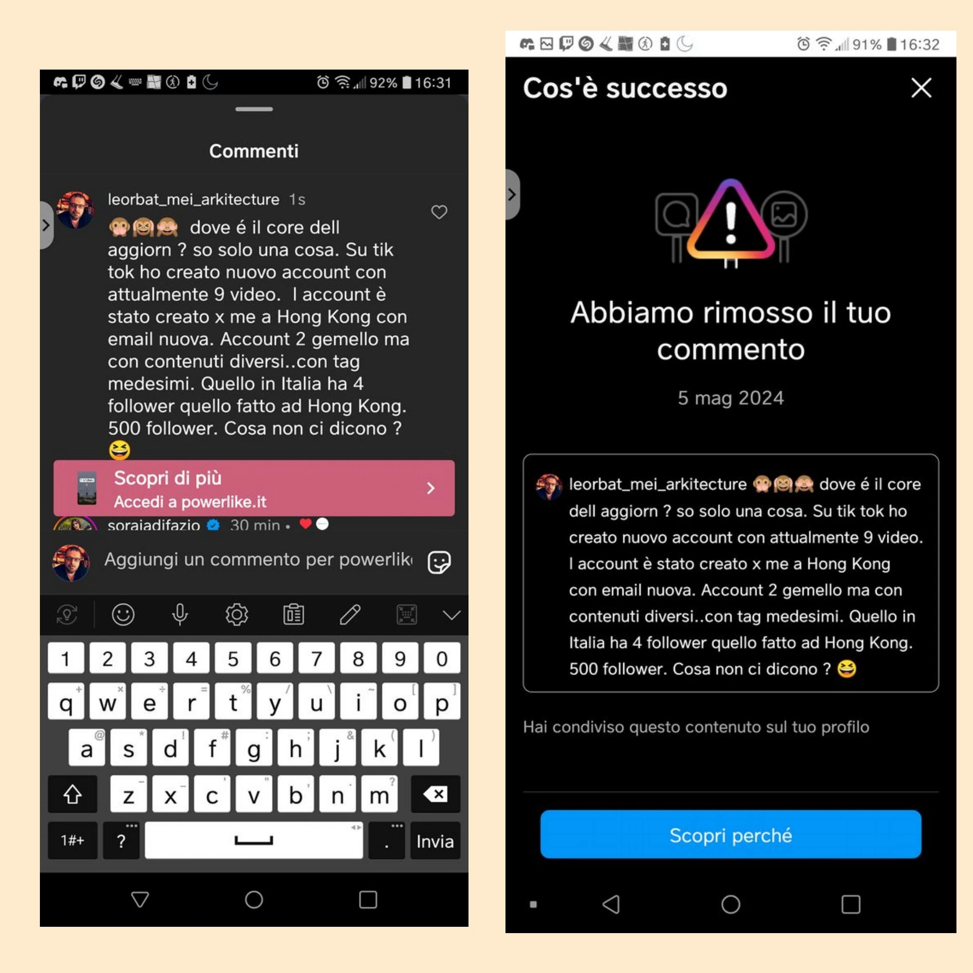 SHADOW BAN DI INSTAGRAM LE PROVE