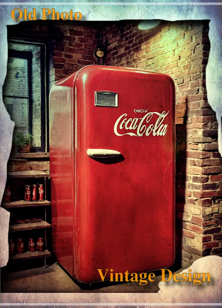 frigo vintage anni 60 cocacola 