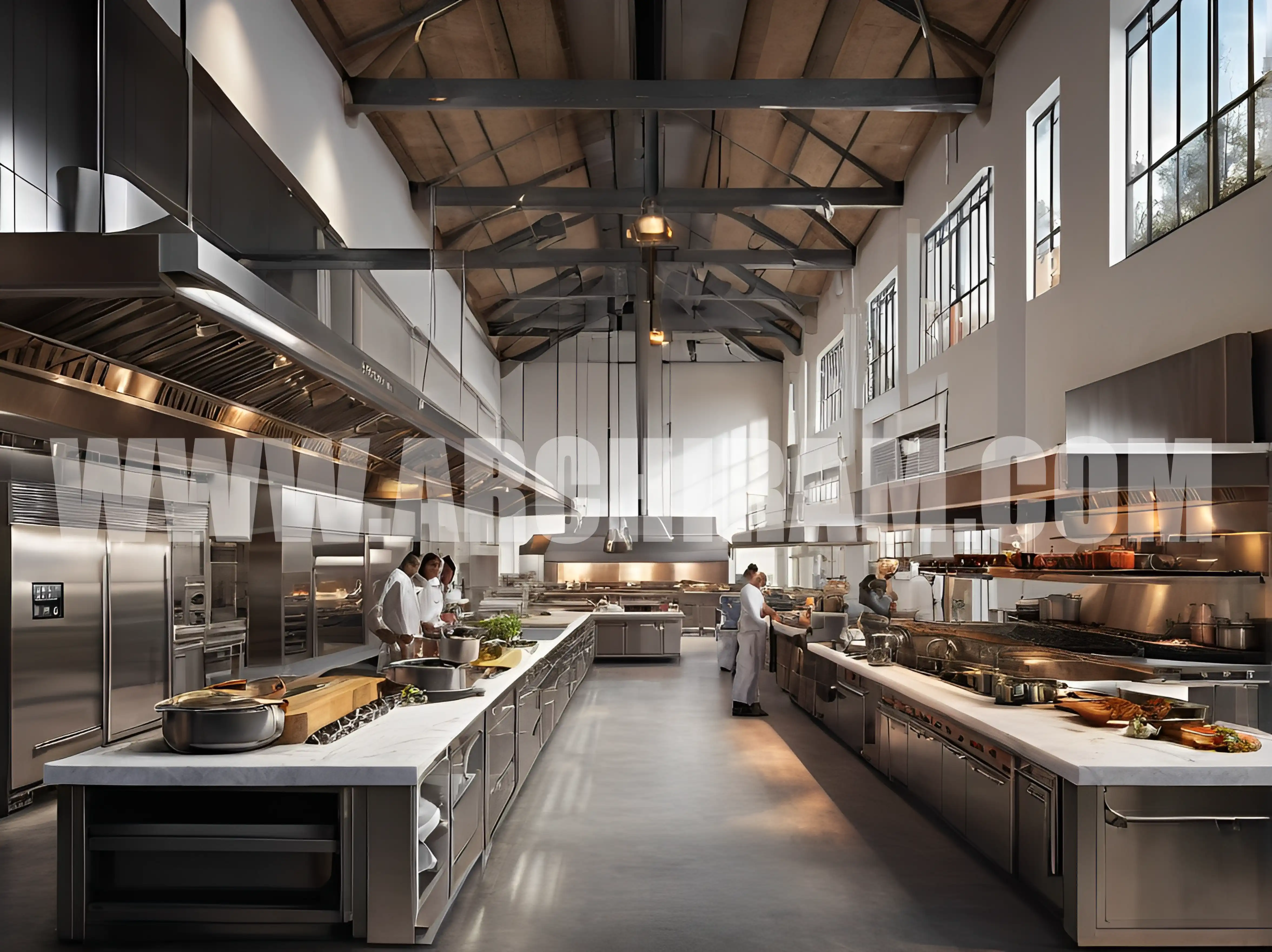 studi di architettura per ristoranti ed hotel cucine per ristoranti Cucine per ristorante da 80-100-200 posti