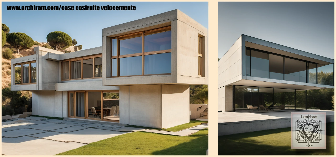 case costruite velocemente con pannelli di calcestruzzo